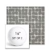 Picture of Toggle Greystone | Set of 2 | 16" Sunbrella Boxed Round Outdoor Throw Pillows with Premium Inserts
