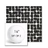 Picture of Toggle Inkblot | Set of 2 | 16" Sunbrella Boxed Round Outdoor Throw Pillows with Premium Inserts
