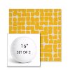 Picture of Toggle Lemon Drop | Set of 2 | 16" Sunbrella Boxed Round Outdoor Throw Pillows with Premium Inserts