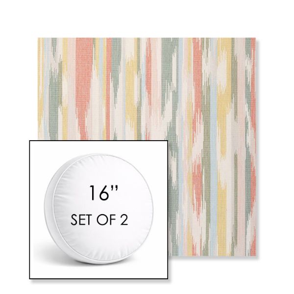 Picture of Transformation Garden | Set of 2 | 16" Sunbrella Boxed Round Outdoor Throw Pillows with Premium Inserts