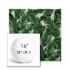 Picture of Tropics Jungle | Set of 2 | 16" Sunbrella Boxed Round Outdoor Throw Pillows with Premium Inserts