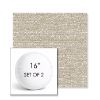 Picture of Tundra Gypsum | Set of 2 | 16" Sunbrella Boxed Round Outdoor Throw Pillows with Premium Inserts