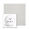 Picture of Underline Dove | Set of 2 | 16" Sunbrella Boxed Round Outdoor Throw Pillows with Premium Inserts
