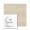 Picture of Wadi Fog | Set of 2 | 16" Sunbrella Boxed Round Outdoor Throw Pillows with Premium Inserts