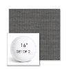 Picture of Wadi Steel | Set of 2 | 16" Sunbrella Boxed Round Outdoor Throw Pillows with Premium Inserts