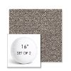 Picture of Wander Granite | Set of 2 | 16" Sunbrella Boxed Round Outdoor Throw Pillows with Premium Inserts