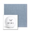 Picture of Willa Chambray | Set of 2 | 16" Sunbrella Boxed Round Outdoor Throw Pillows with Premium Inserts