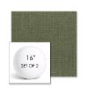Picture of Willa Frond | Set of 2 | 16" Sunbrella Boxed Round Outdoor Throw Pillows with Premium Inserts