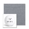 Picture of Willa Haze | Set of 2 | 16" Sunbrella Boxed Round Outdoor Throw Pillows with Premium Inserts
