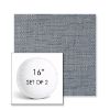 Picture of Willa Tidal | Set of 2 | 16" Sunbrella Boxed Round Outdoor Throw Pillows with Premium Inserts