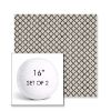 Picture of Yardly Hedge | Set of 2 | 16" Sunbrella Boxed Round Outdoor Throw Pillows with Premium Inserts