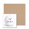 Picture of Yardly Lattice | Set of 2 | 16" Sunbrella Boxed Round Outdoor Throw Pillows with Premium Inserts