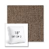 Picture of Abstraction Fossil | Set of 2 | 18" Sunbrella Boxed Square Outdoor Throw Pillows with Premium Inserts