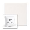 Picture of Abstraction Snow | Set of 2 | 18" Sunbrella Boxed Square Outdoor Throw Pillows with Premium Inserts