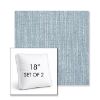 Picture of Adena Celeste | Set of 2 | 18" Sunbrella Boxed Square Outdoor Throw Pillows with Premium Inserts