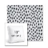 Picture of Agra Indigo | Set of 2 | 18" Sunbrella Boxed Square Outdoor Throw Pillows with Premium Inserts