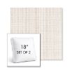 Picture of Benson Sand | Set of 2 | 18" Sunbrella Boxed Square Outdoor Throw Pillows with Premium Inserts