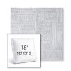 Picture of Boro Elegance | Set of 2 | 18" Sunbrella Boxed Square Outdoor Throw Pillows with Premium Inserts