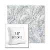 Picture of Calm Laurel | Set of 2 | 18" Sunbrella Boxed Square Outdoor Throw Pillows with Premium Inserts