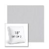 Picture of Canvas Marble | Set of 2 | 18" Sunbrella Boxed Square Outdoor Throw Pillows with Premium Inserts