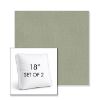 Picture of Canvas Seasalt | Set of 2 | 18" Sunbrella Boxed Square Outdoor Throw Pillows with Premium Inserts