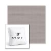 Picture of Canvas Shingles | Set of 2 | 18" Sunbrella Boxed Square Outdoor Throw Pillows with Premium Inserts