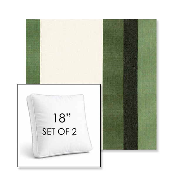 Picture of Canyon Colca | Set of 2 | 18" Sunbrella Boxed Square Outdoor Throw Pillows with Premium Inserts