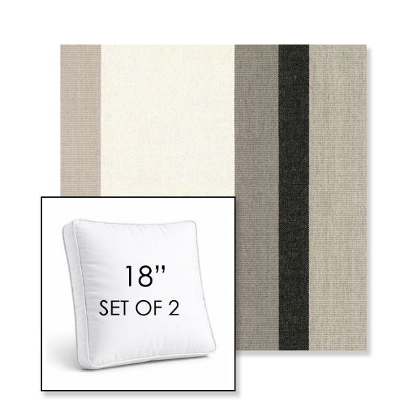 Picture of Canyon Tenaya | Set of 2 | 18" Sunbrella Boxed Square Outdoor Throw Pillows with Premium Inserts