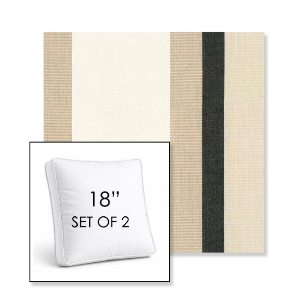 Picture of Canyon Verdon | Set of 2 | 18" Sunbrella Boxed Square Outdoor Throw Pillows with Premium Inserts