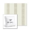 Picture of Caper Linen | Set of 2 | 18" Sunbrella Boxed Square Outdoor Throw Pillows with Premium Inserts