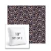 Picture of Carat Azurite | Set of 2 | 18" Sunbrella Boxed Square Outdoor Throw Pillows with Premium Inserts