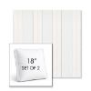 Picture of Carlo Coastal | Set of 2 | 18" Sunbrella Boxed Square Outdoor Throw Pillows with Premium Inserts
