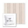 Picture of Carlo Graphite | Set of 2 | 18" Sunbrella Boxed Square Outdoor Throw Pillows with Premium Inserts