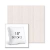 Picture of Carlo Sand | Set of 2 | 18" Sunbrella Boxed Square Outdoor Throw Pillows with Premium Inserts