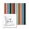 Picture of Carousel Confetti | Set of 2 | 18" Sunbrella Boxed Square Outdoor Throw Pillows with Premium Inserts