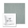 Picture of Cast Mist | Set of 2 | 18" Sunbrella Boxed Square Outdoor Throw Pillows with Premium Inserts