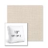 Picture of Charmer Parchment | Set of 2 | 18" Sunbrella Boxed Square Outdoor Throw Pillows with Premium Inserts