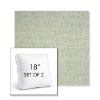 Picture of Chartres Mist | Set of 2 | 18" Sunbrella Boxed Square Outdoor Throw Pillows with Premium Inserts