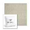 Picture of Chartres Pebble | Set of 2 | 18" Sunbrella Boxed Square Outdoor Throw Pillows with Premium Inserts