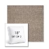 Picture of Chartres Truffle | Set of 2 | 18" Sunbrella Boxed Square Outdoor Throw Pillows with Premium Inserts