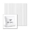 Picture of Compose Linen | Set of 2 | 18" Sunbrella Boxed Square Outdoor Throw Pillows with Premium Inserts
