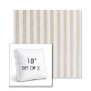 Picture of Costa Driftwood | Set of 2 | 18" Sunbrella Boxed Square Outdoor Throw Pillows with Premium Inserts