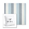 Picture of Direction Dew | Set of 2 | 18" Sunbrella Boxed Square Outdoor Throw Pillows with Premium Inserts
