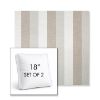 Picture of Direction Linen | Set of 2 | 18" Sunbrella Boxed Square Outdoor Throw Pillows with Premium Inserts