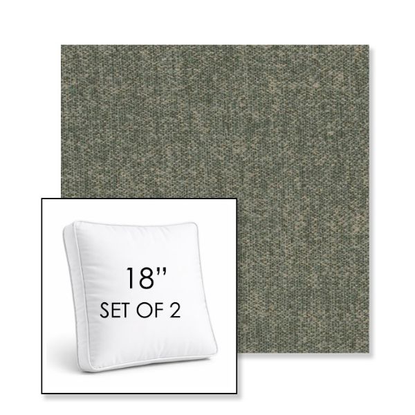 Picture of Dither Fern | Set of 2 | 18" Sunbrella Boxed Square Outdoor Throw Pillows with Premium Inserts