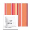 Picture of Dolce Mango | Set of 2 | 18" Sunbrella Boxed Square Outdoor Throw Pillows with Premium Inserts