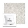 Picture of Dumont Stucco | Set of 2 | 18" Sunbrella Boxed Square Outdoor Throw Pillows with Premium Inserts