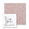 Picture of Eberly Clay | Set of 2 | 18" Sunbrella Boxed Square Outdoor Throw Pillows with Premium Inserts