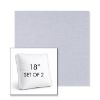 Picture of Exhale Sky | Set of 2 | 18" Sunbrella Boxed Square Outdoor Throw Pillows with Premium Inserts