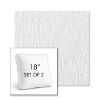 Picture of Improve White | Set of 2 | 18" Sunbrella Boxed Square Outdoor Throw Pillows with Premium Inserts